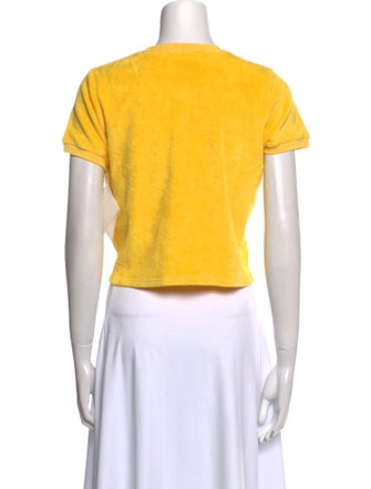 Suzie Kondi Crew Neck Short Sleeve Crop Top