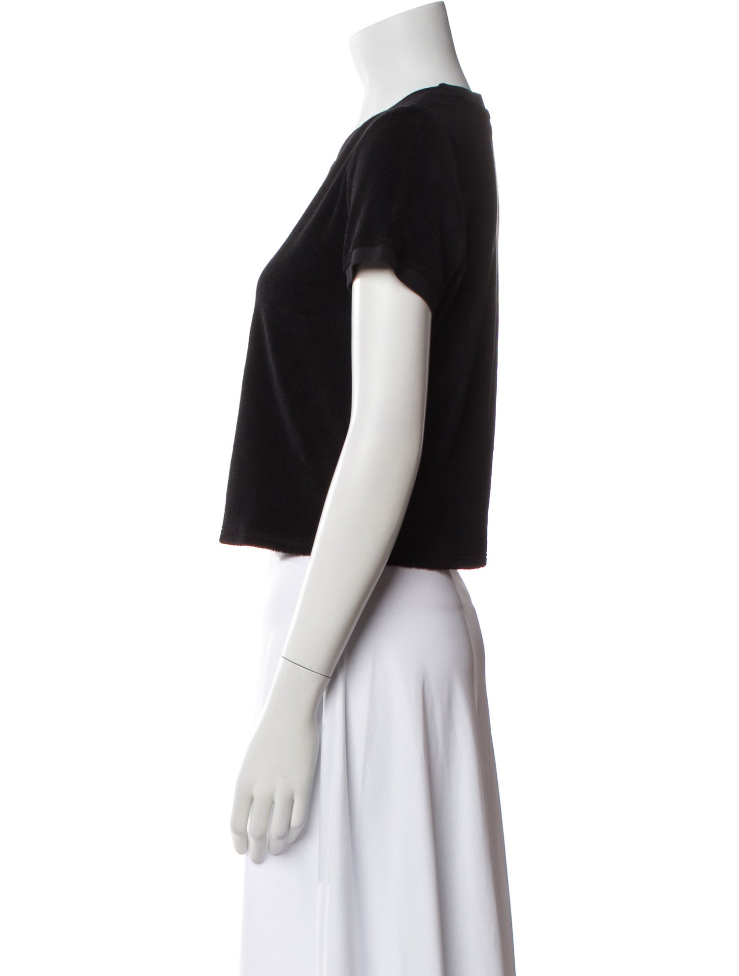 Suzie Kondi Crew Neck Short Sleeve Crop Top w/ Tags