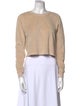 Suzie Kondi Crew Neck Long Sleeve Crop Top