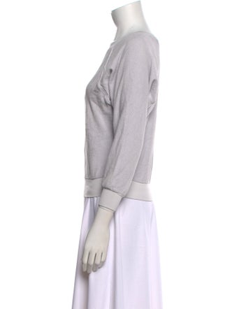 Suzie Kondi Bateau Neckline Three-Quarter Sleeve Sweatshirt