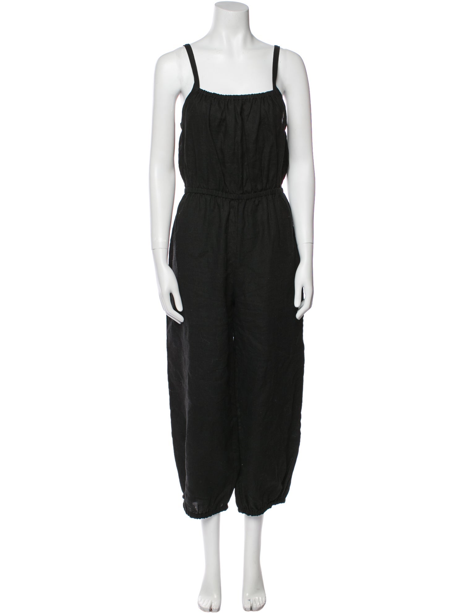 Suzie Kondi Linen Square Neckline Jumpsuit