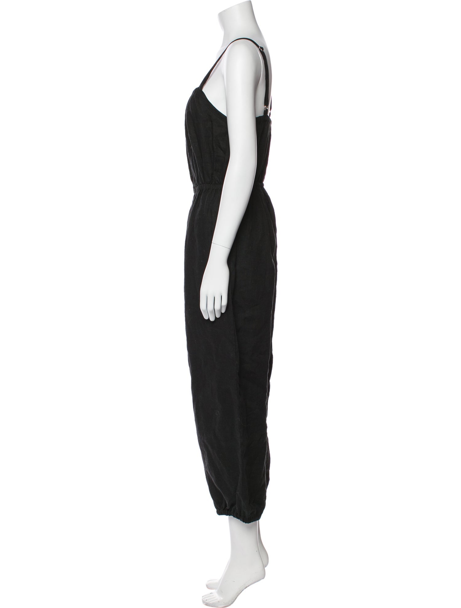 Suzie Kondi Linen Square Neckline Jumpsuit