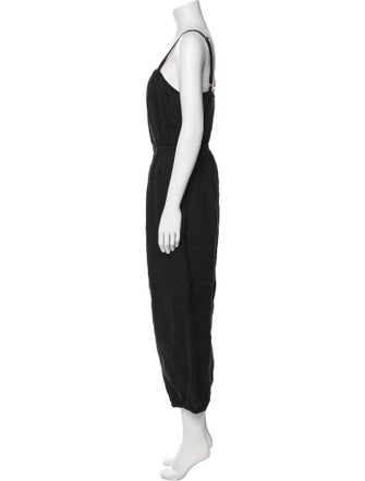 Suzie Kondi Linen Square Neckline Jumpsuit