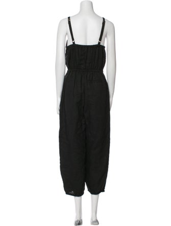 Suzie Kondi Linen Square Neckline Jumpsuit