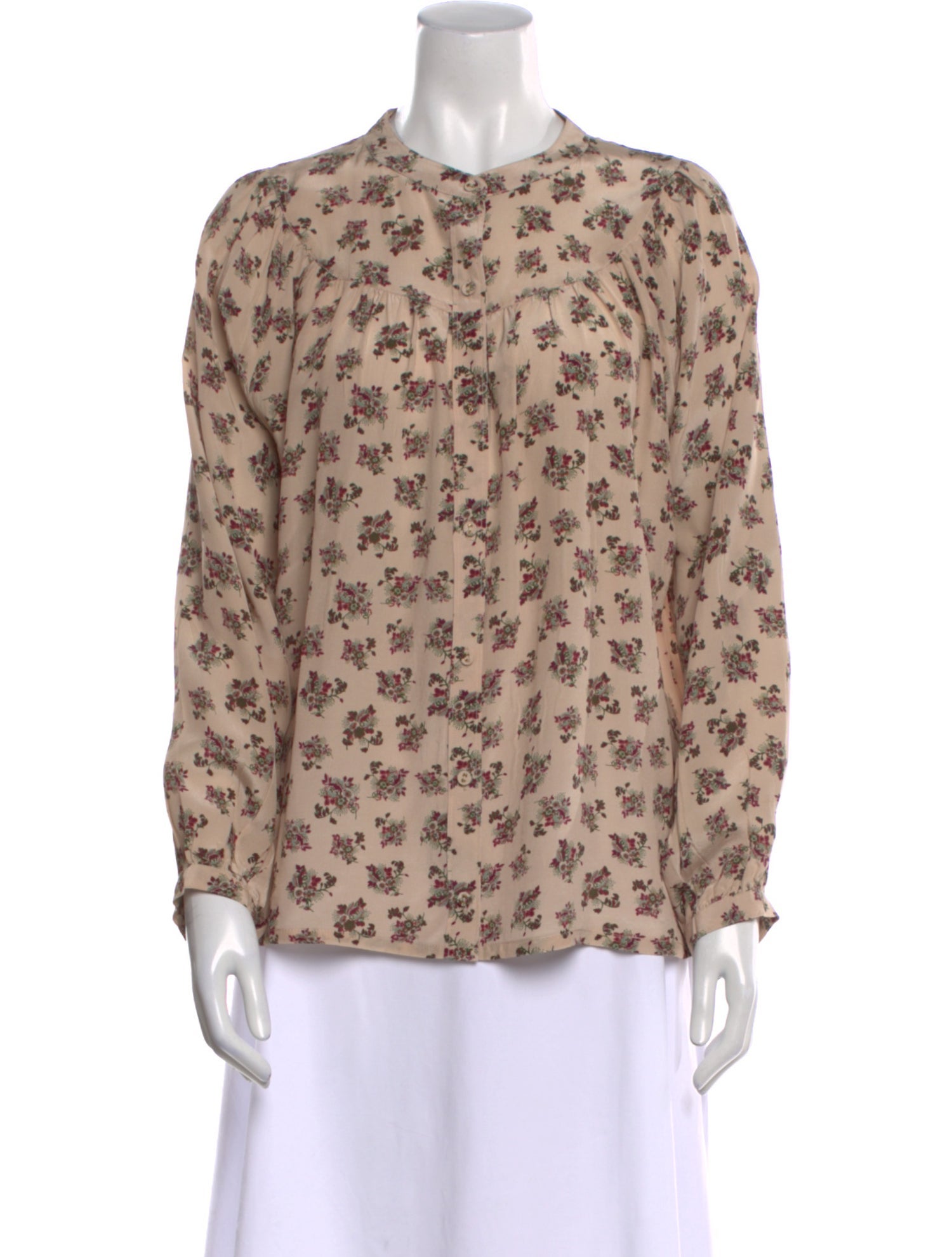 Suzie Kondi Silk Floral Print Blouse