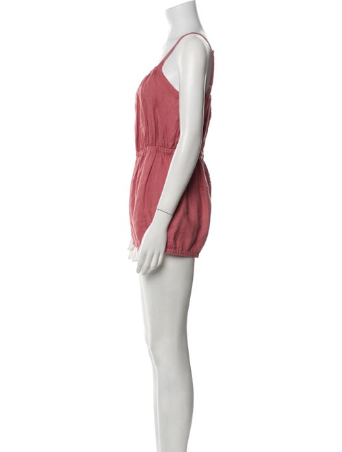 Suzie Kondi Linen Square Neckline Romper