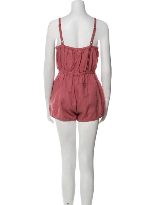 Suzie Kondi Linen Square Neckline Romper