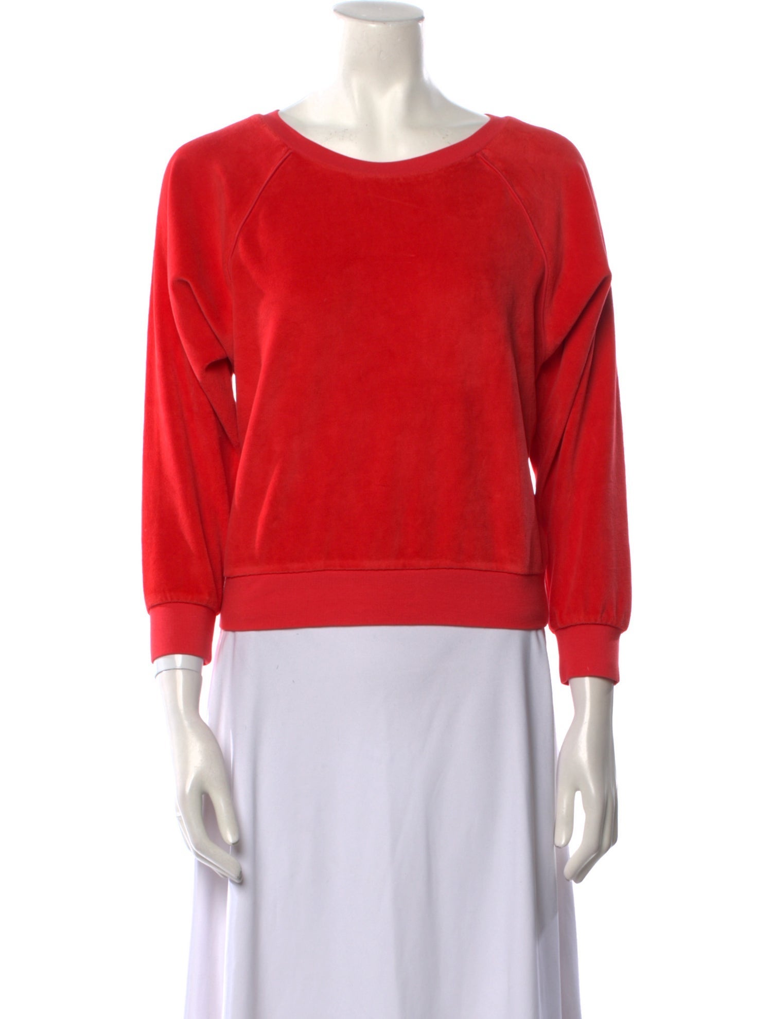 Suzie Kondi Bateau Neckline Three-Quarter Sleeve Sweatshirt w/ Tags