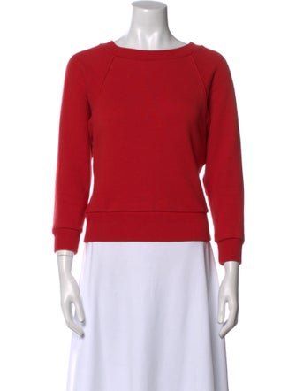 Suzie Kondi Bateau Neckline Three-Quarter Sleeve Sweatshirt