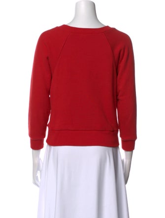Suzie Kondi Bateau Neckline Three-Quarter Sleeve Sweatshirt