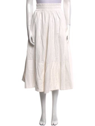 Suzie Kondi Pleated Accents Midi Length Skirt