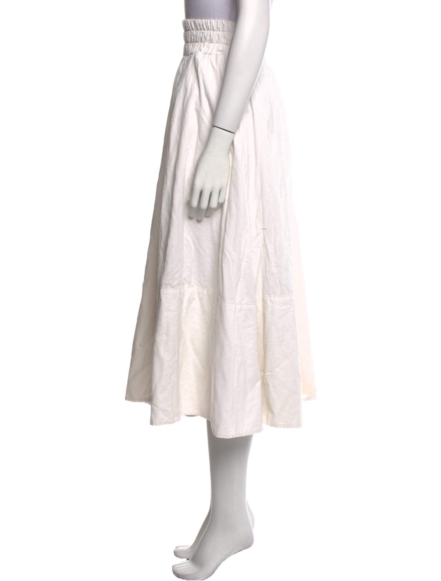 Suzie Kondi Pleated Accents Midi Length Skirt