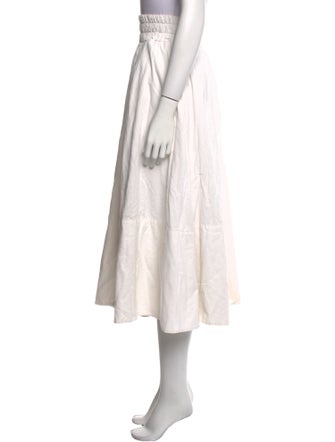 Suzie Kondi Pleated Accents Midi Length Skirt