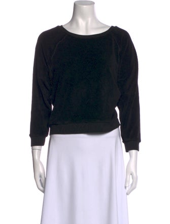 Suzie Kondi Bateau Neckline Three-Quarter Sleeve Sweatshirt