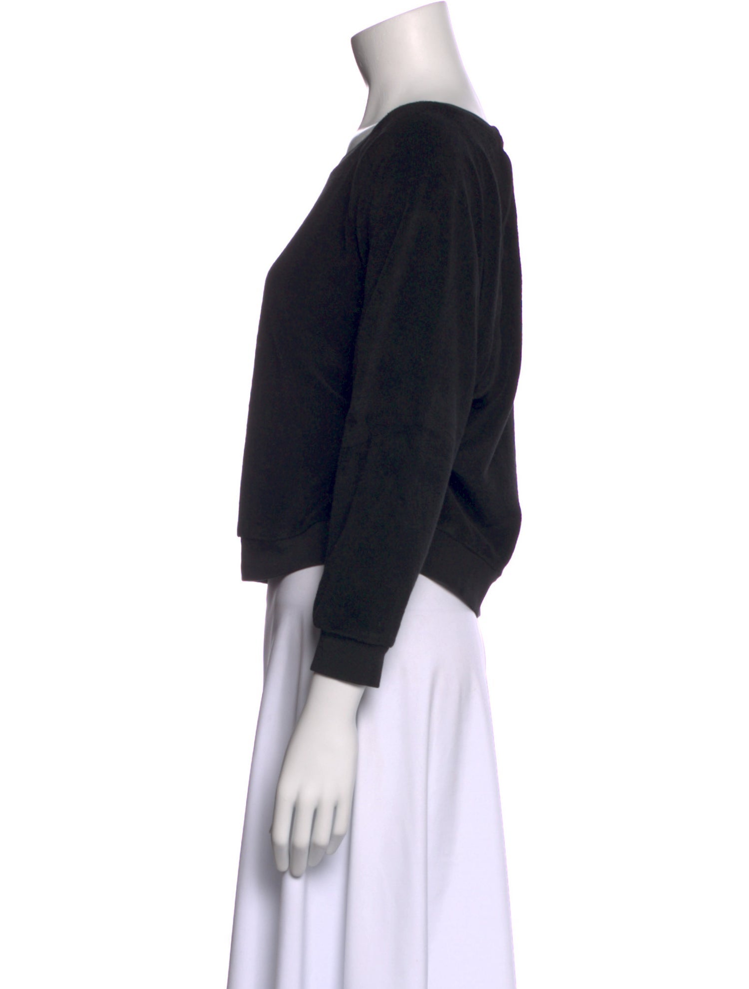 Suzie Kondi Bateau Neckline Three-Quarter Sleeve Sweatshirt