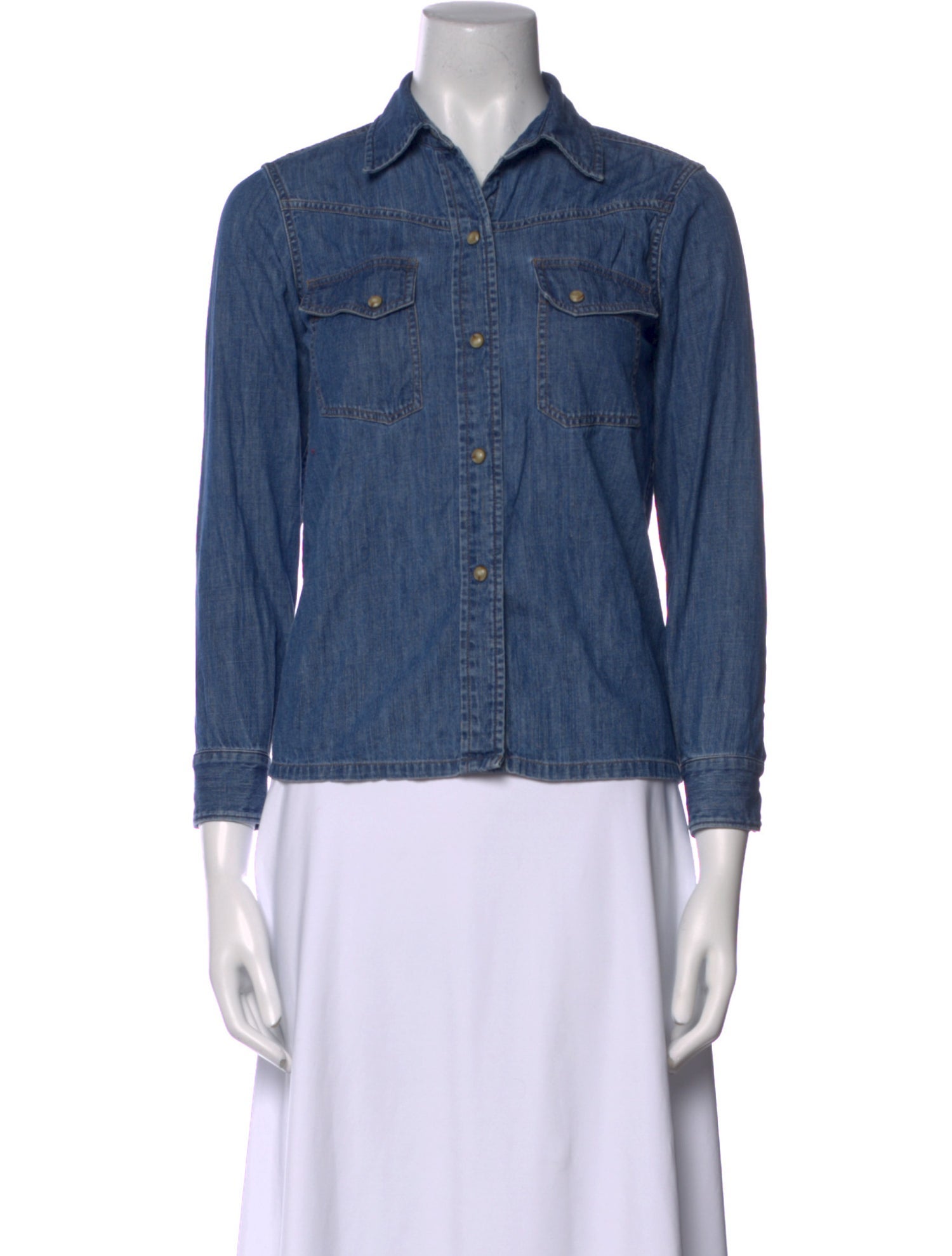 Suzie Kondi Three-Quarter Sleeve Button-Up Top