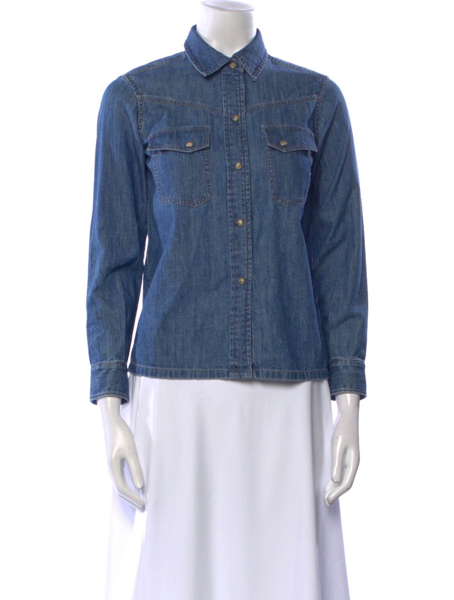 Suzie Kondi Three-Quarter Sleeve Button-Up Top