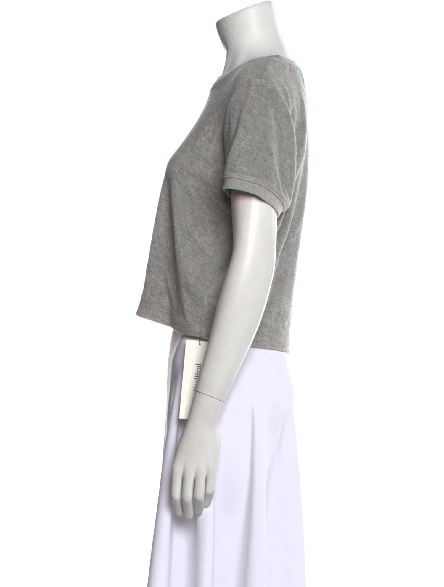 Suzie Kondi Crew Neck Short Sleeve Crop Top