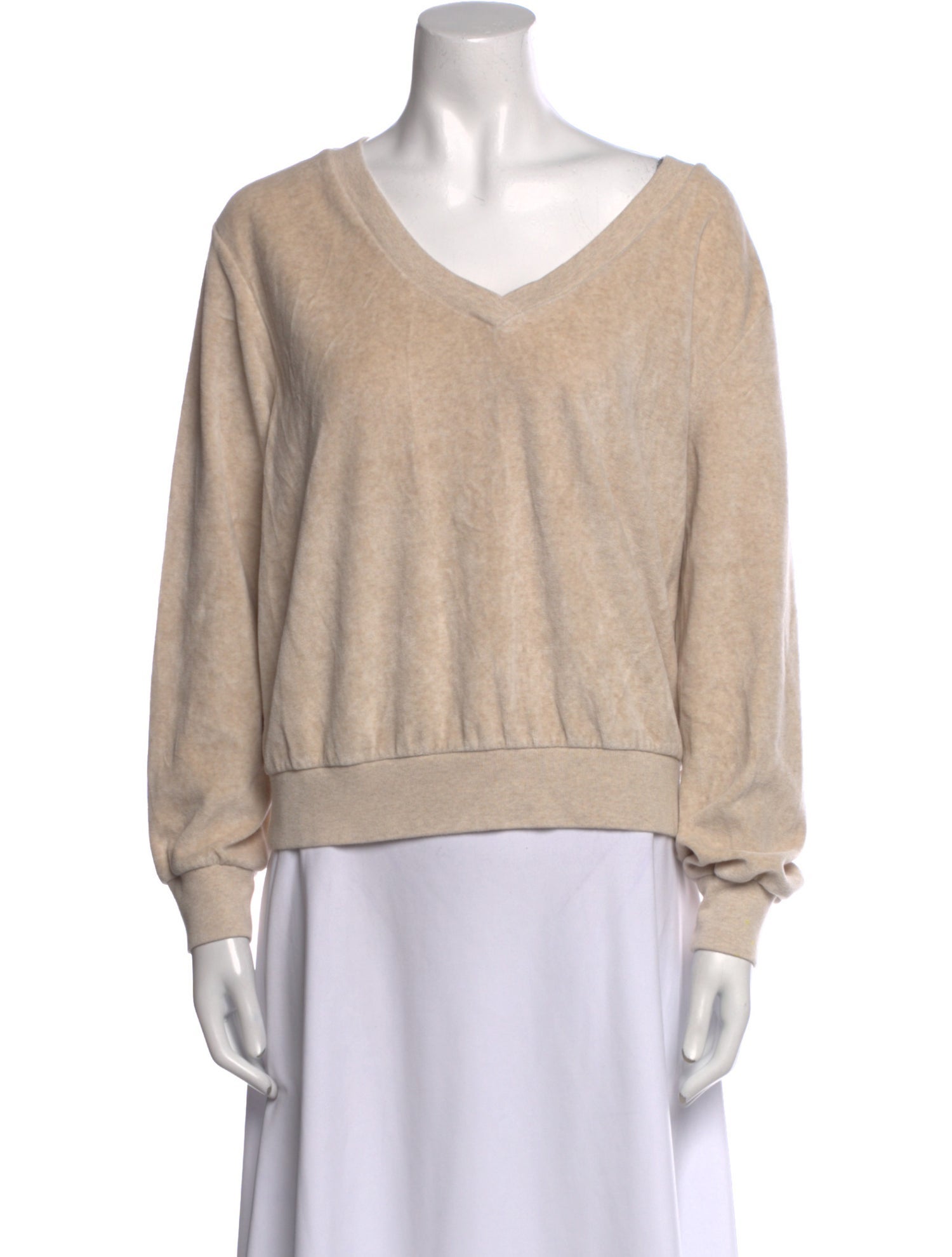 Suzie Kondi V-Neck Long Sleeve Sweatshirt