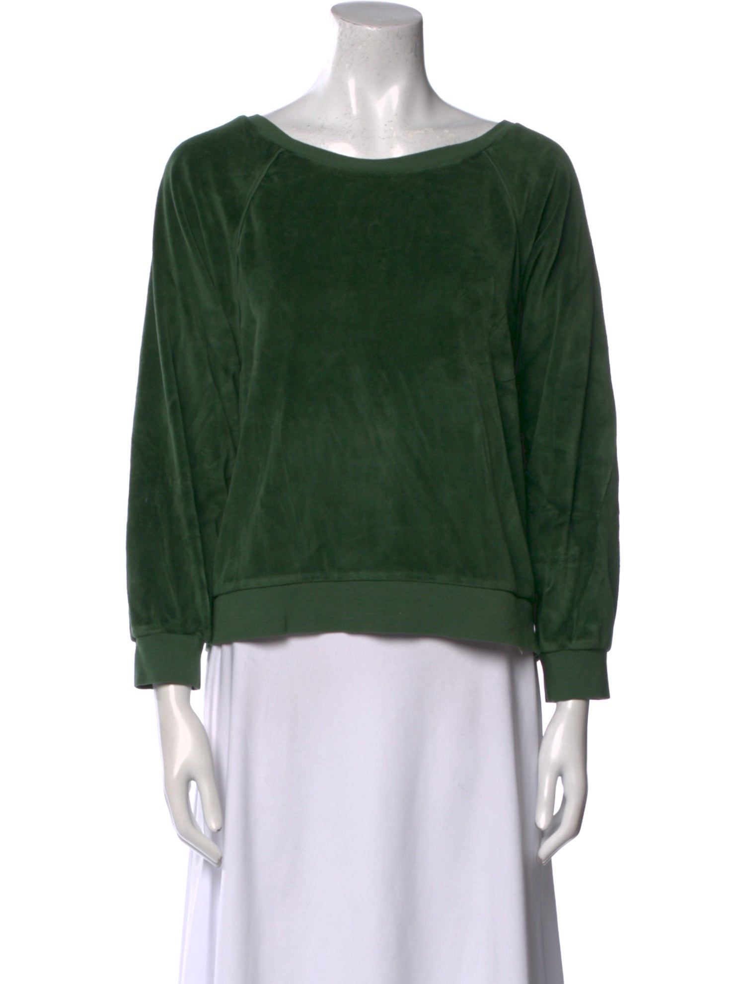 Suzie Kondi Scoop Neck Three-Quarter Sleeve Sweatshirt