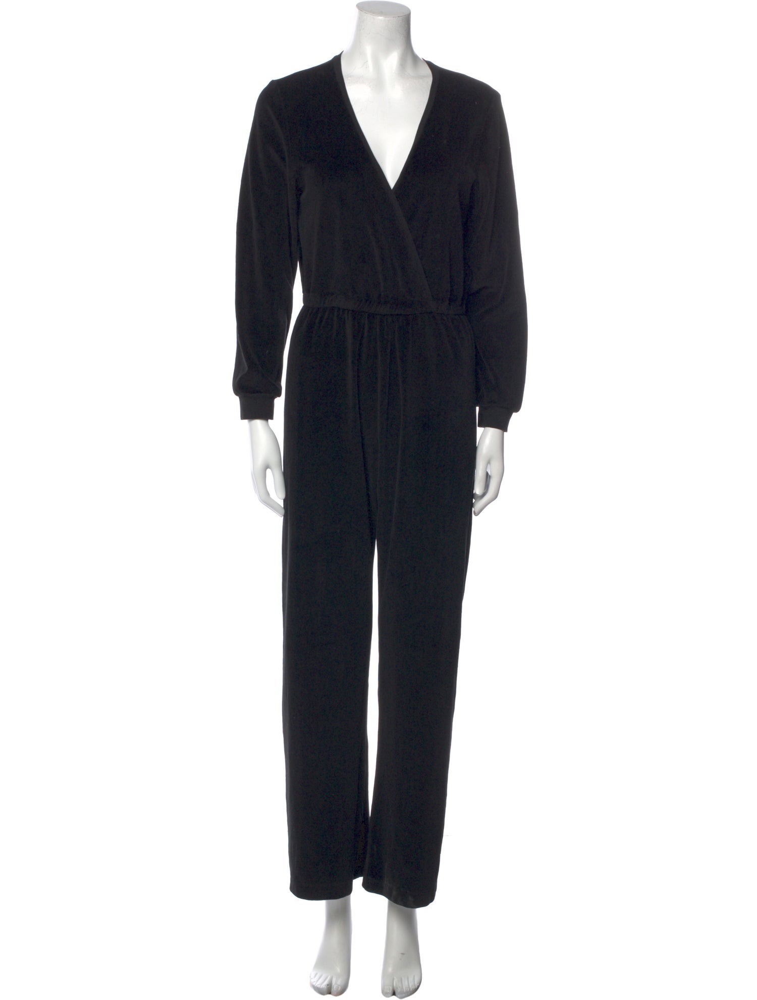Suzie Kondi Velvet V-Neck Jumpsuit