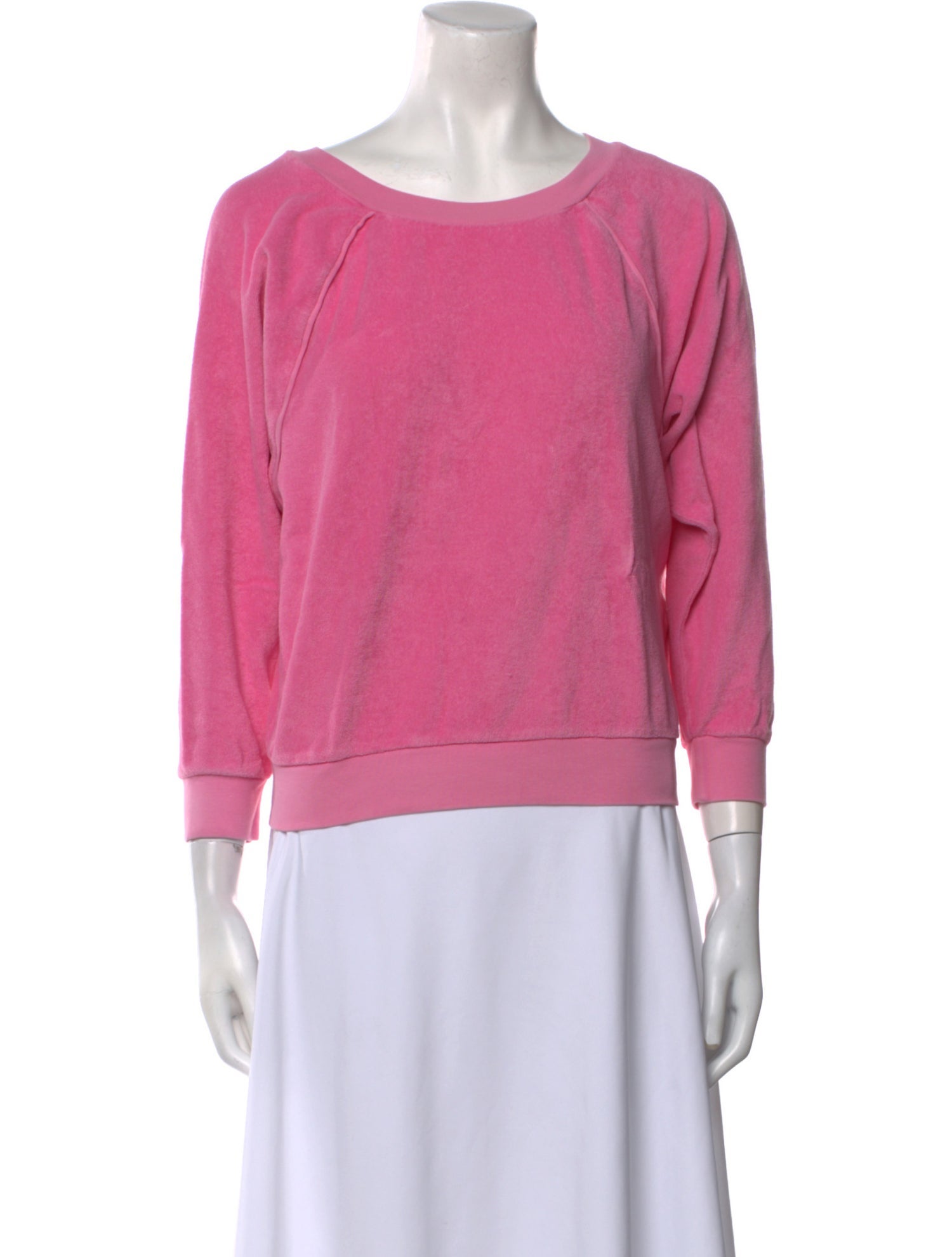 Suzie Kondi Scoop Neck Three-Quarter Sleeve Sweatshirt