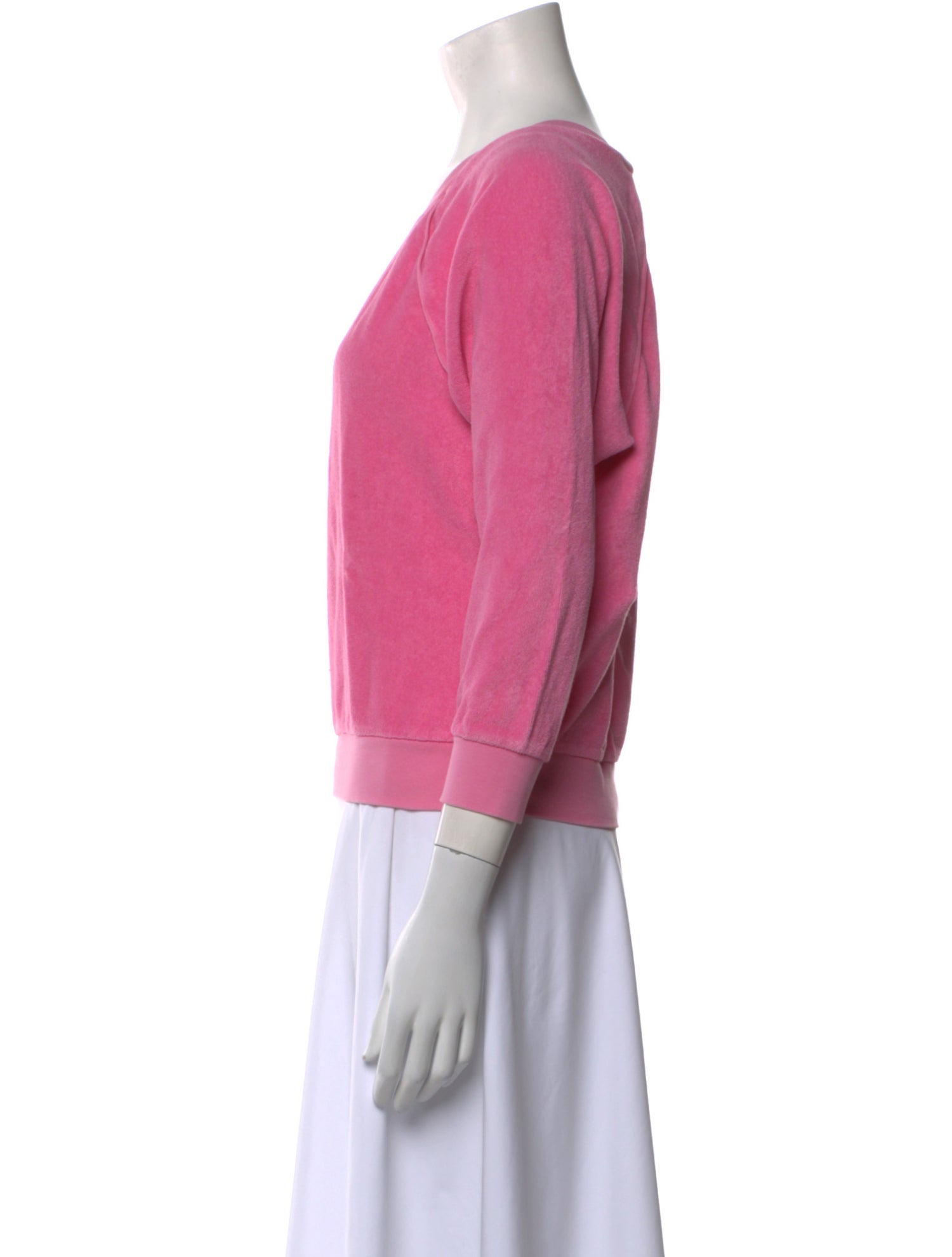 Suzie Kondi Scoop Neck Three-Quarter Sleeve Sweatshirt