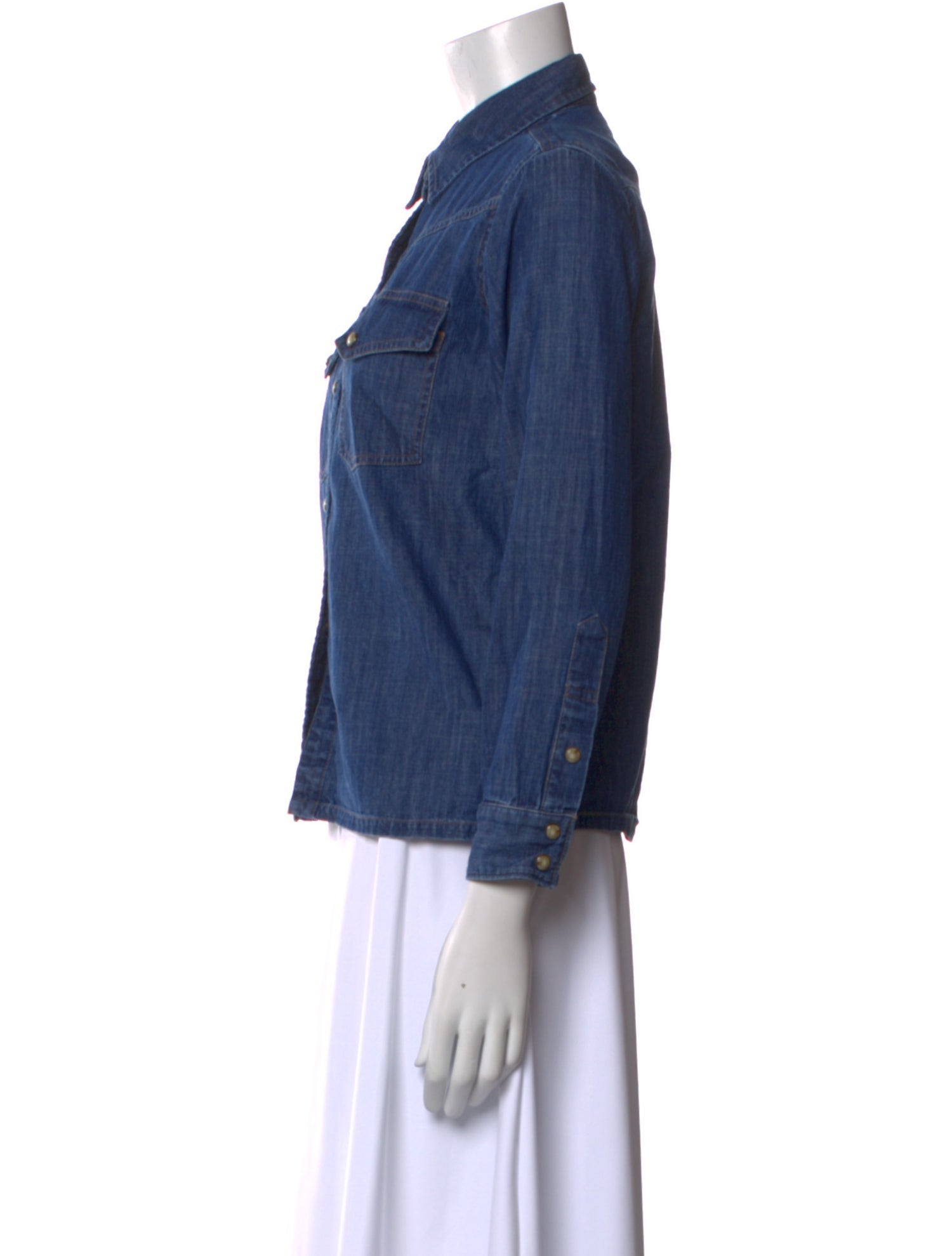 Suzie Kondi Three-Quarter Sleeve Button-Up Top