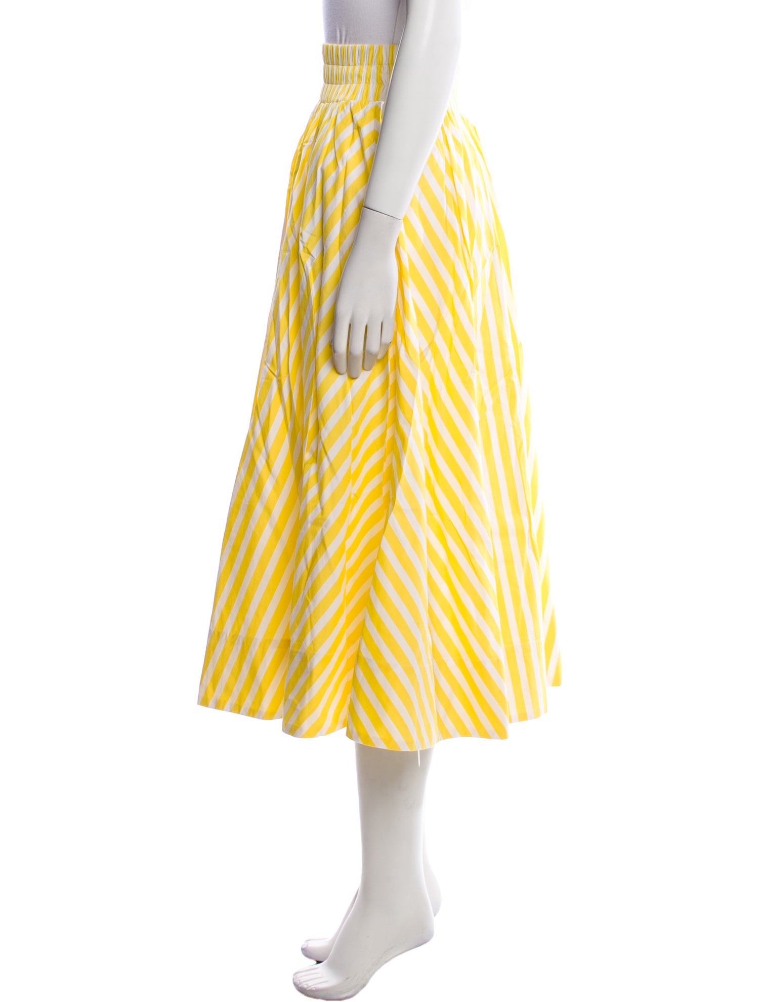 Suzie Kondi Striped Midi Length Skirt