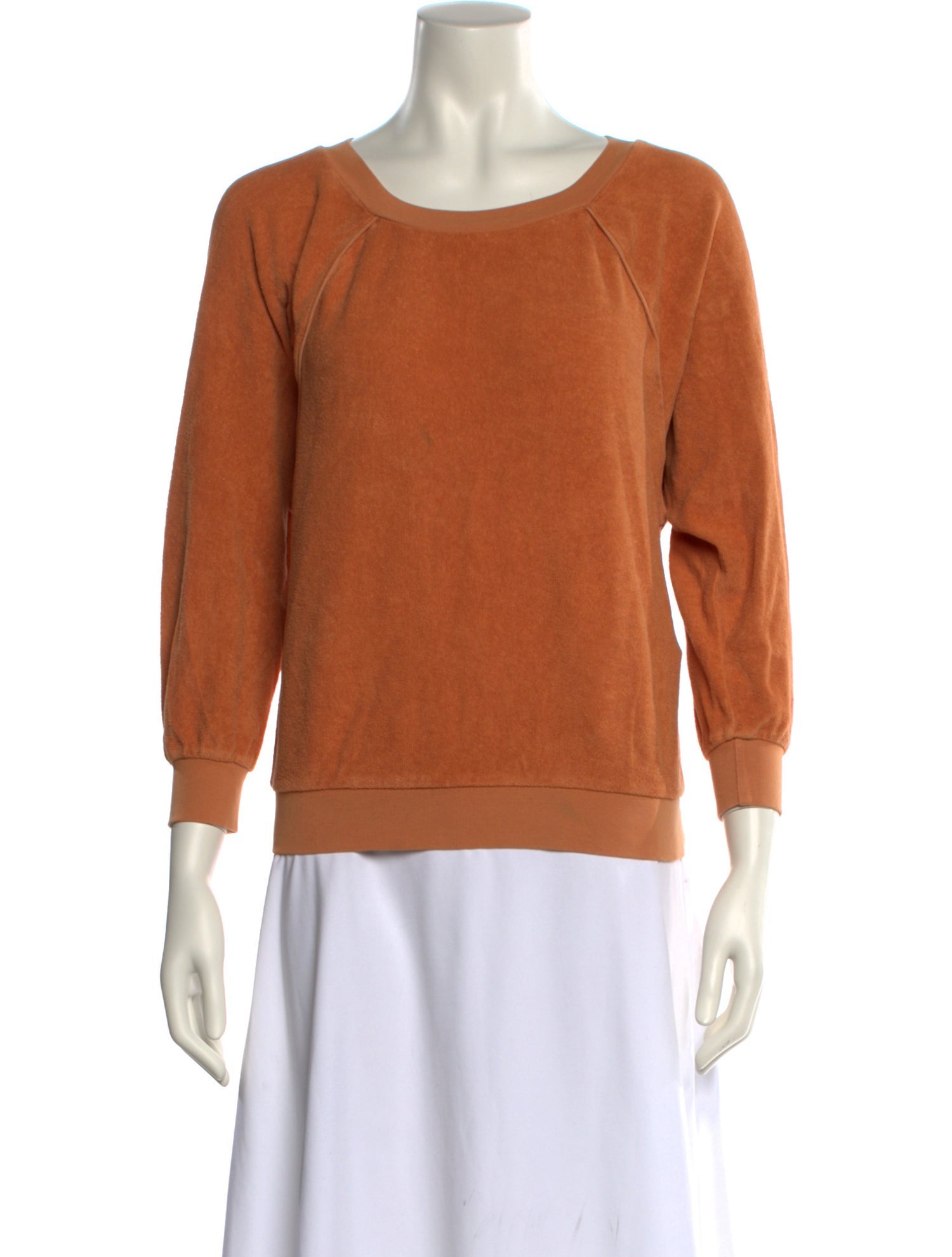 Suzie Kondi Scoop Neck Three-Quarter Sleeve Sweatshirt
