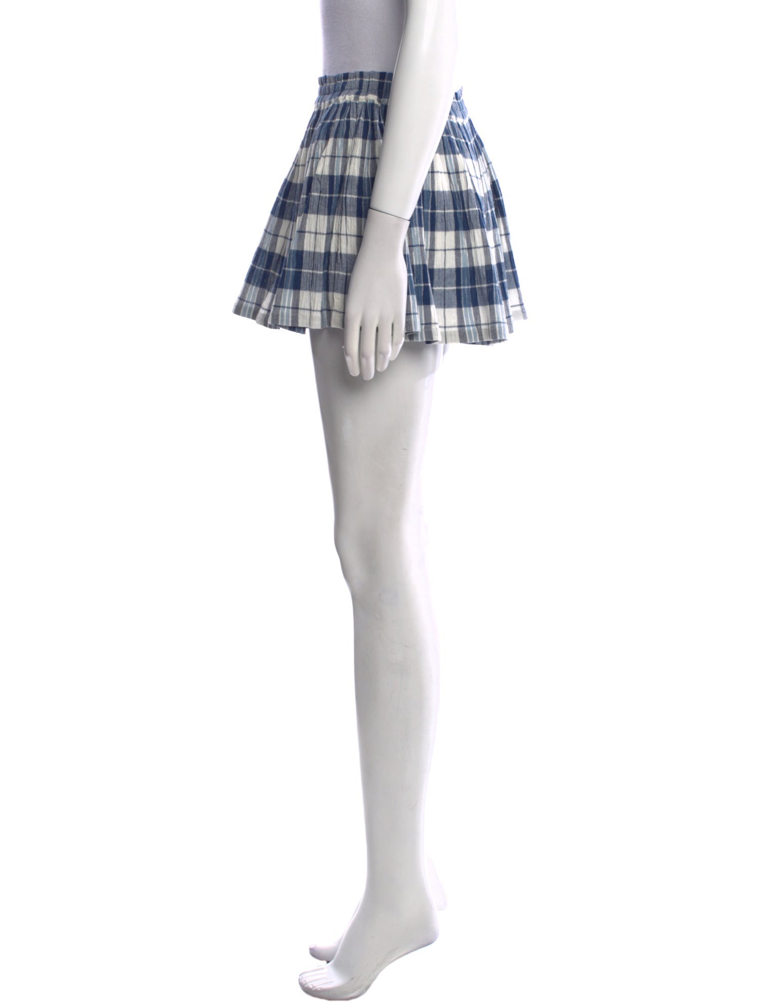 Suzie Kondi Plaid Print Mini Shorts