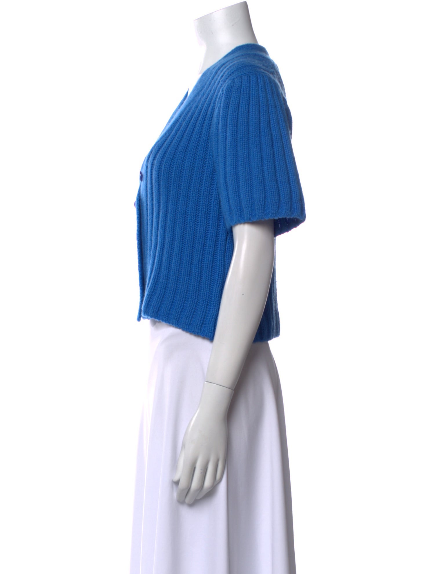 Suzie Kondi Cashmere V-Neck Crop Top