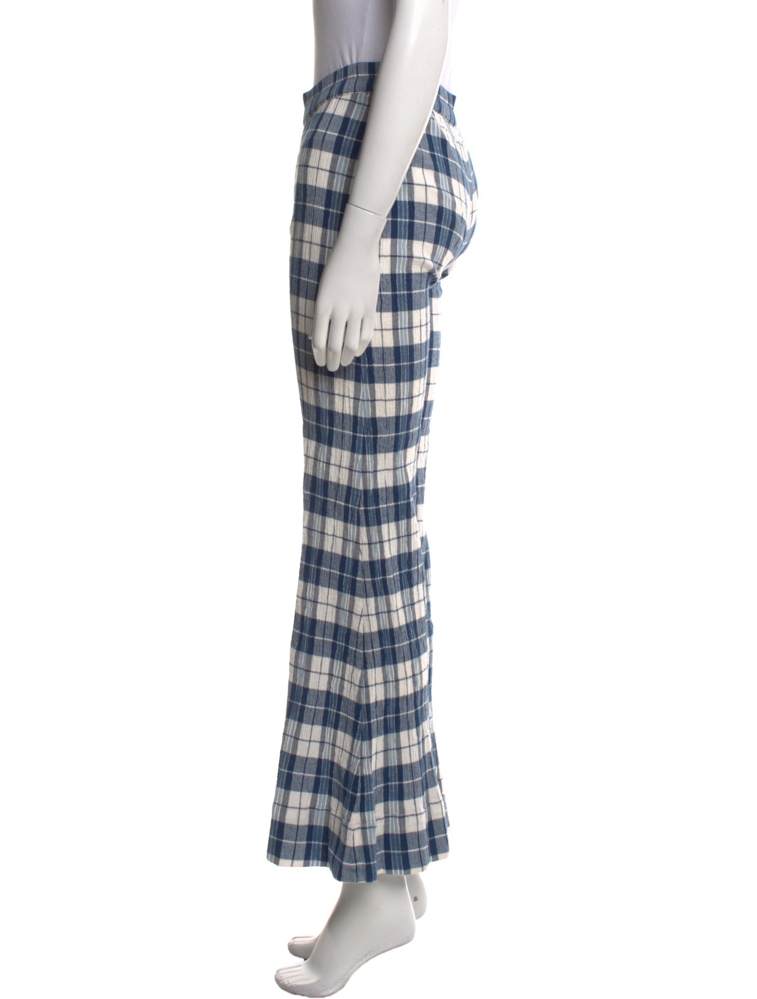 Suzie Kondi Plaid Print Wide Leg Pants