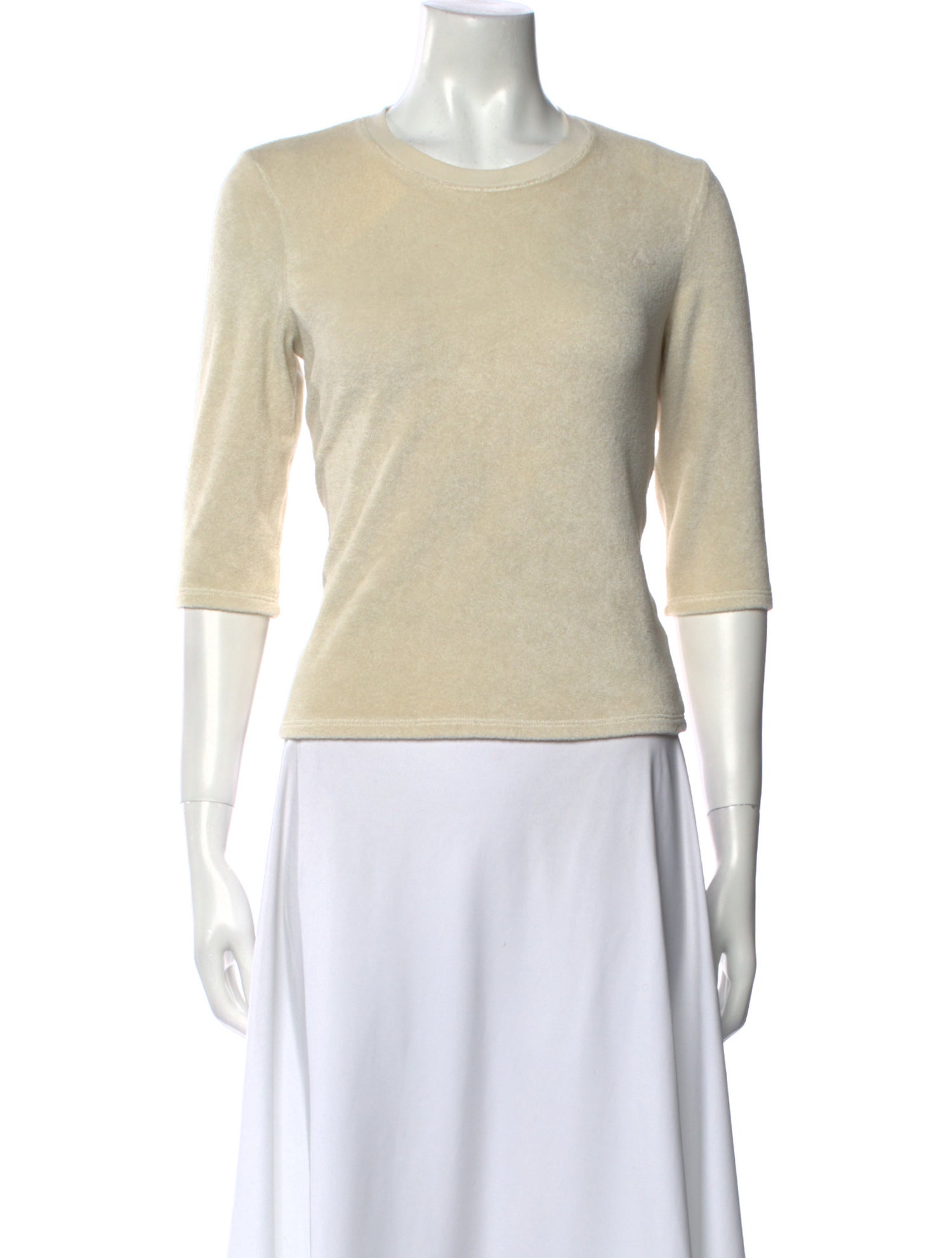 Suzie Kondi Crew Neck Three-Quarter Sleeve Top