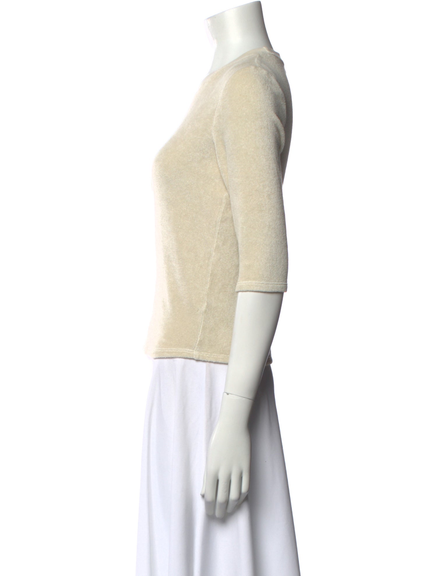 Suzie Kondi Crew Neck Three-Quarter Sleeve Top