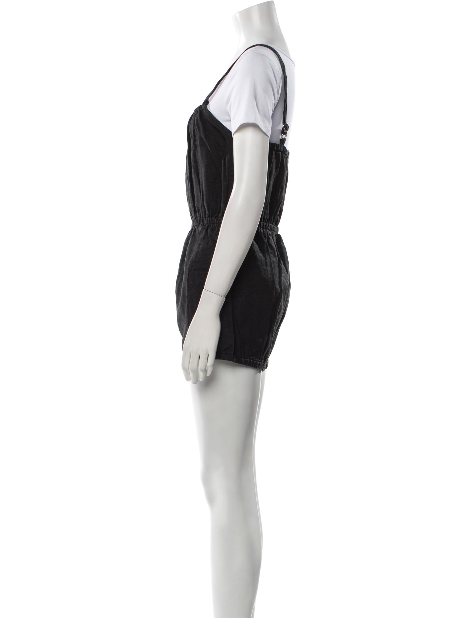 Suzie Kondi Linen Square Neckline Romper