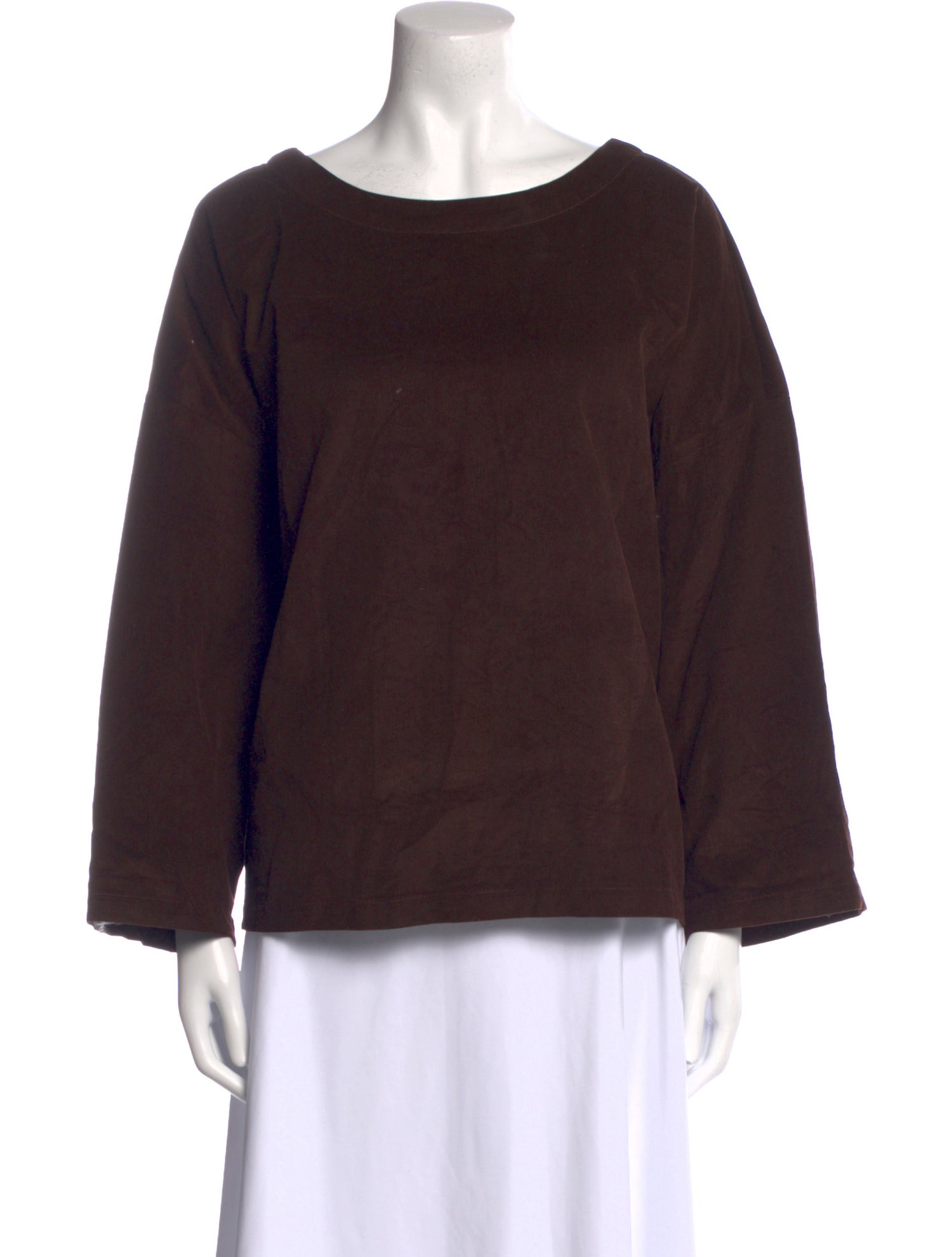 Suzie Kondi Scoop Neck Long Sleeve Sweatshirt