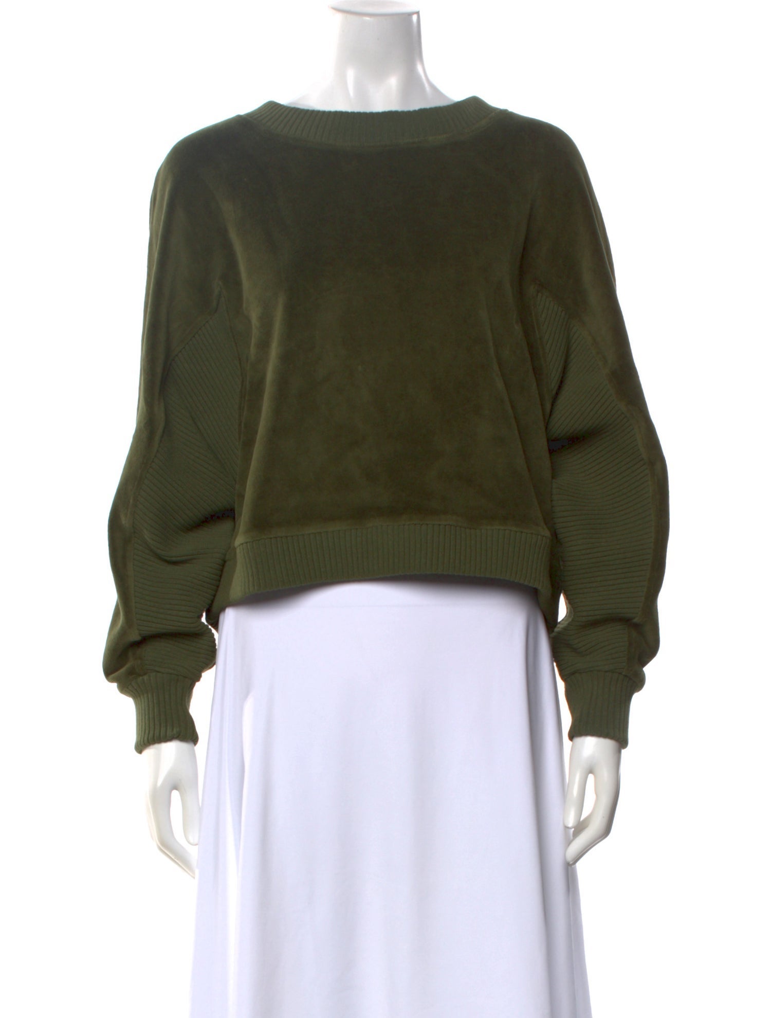 Suzie Kondi Bateau Neckline Long Sleeve Sweatshirt w/ Tags