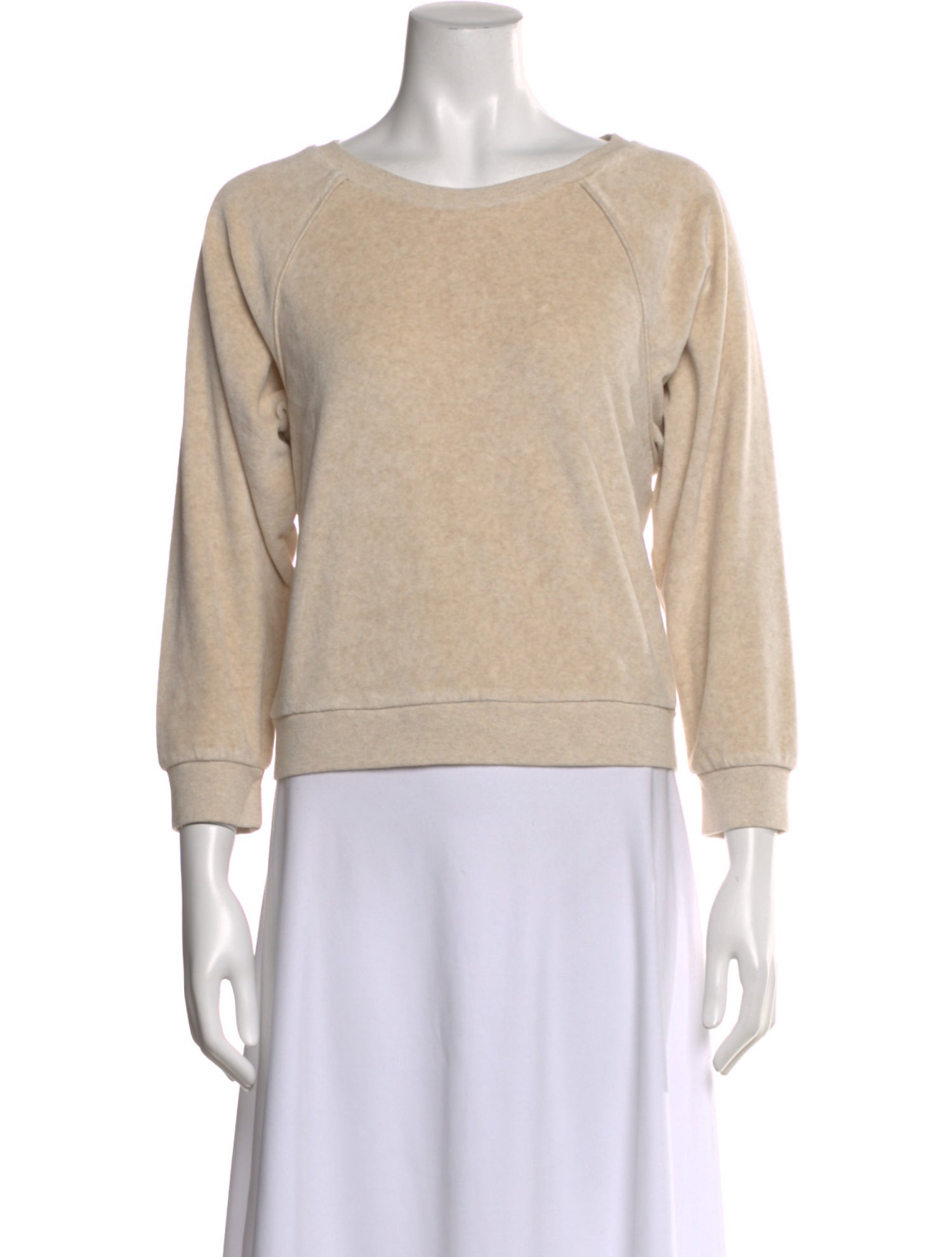 Suzie Kondi Crew Neck Three-Quarter Sleeve Sweatshirt w/ Tags