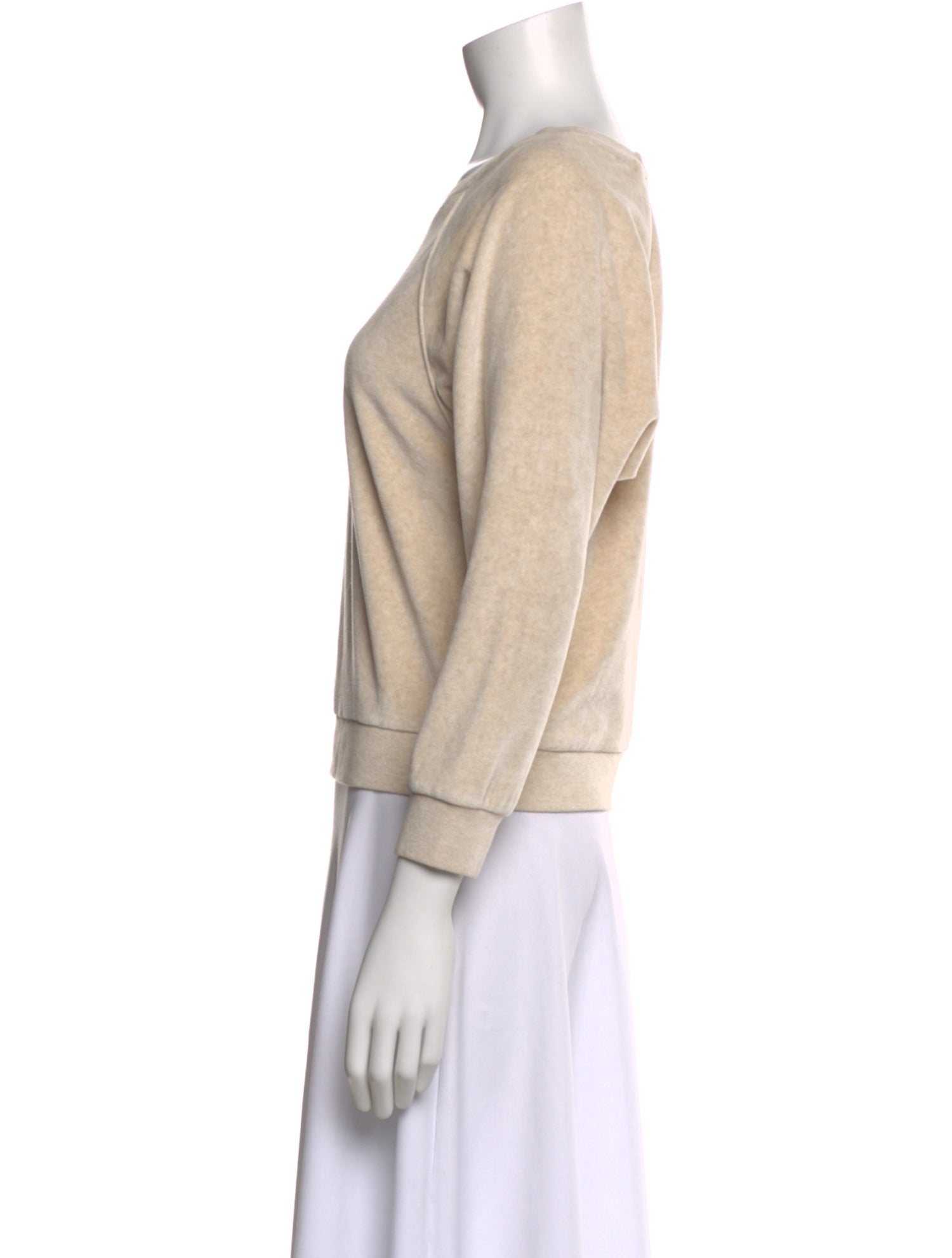 Suzie Kondi Crew Neck Three-Quarter Sleeve Sweatshirt w/ Tags