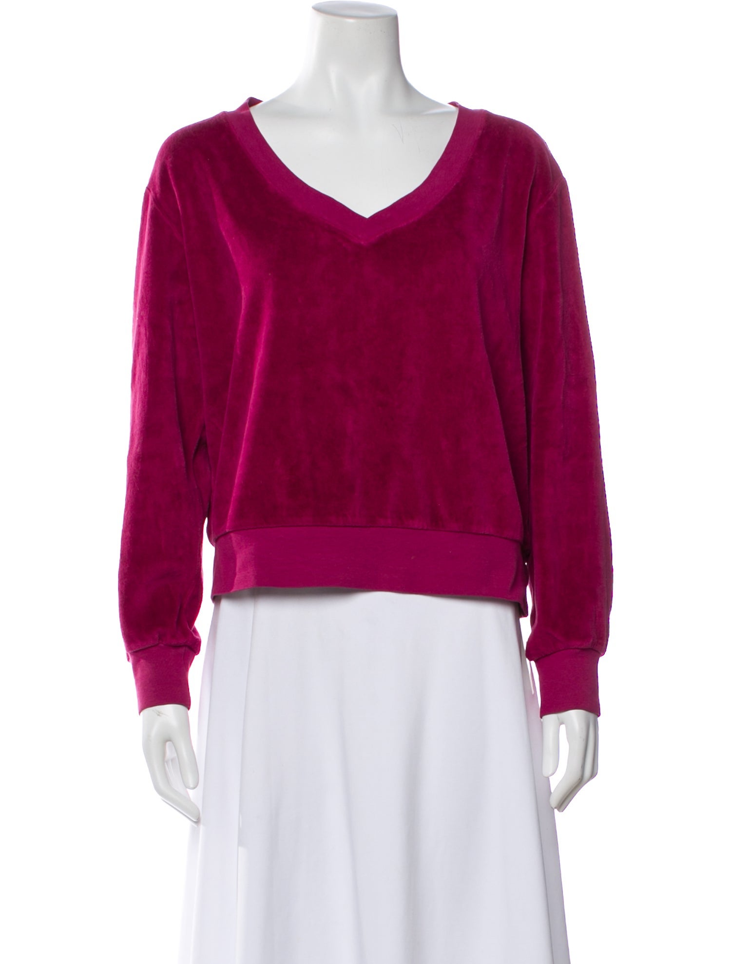 Suzie Kondi V-Neck Long Sleeve Sweatshirt