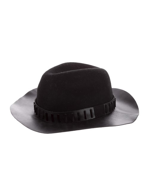 The Kooples Embellished Fedora Hat Black