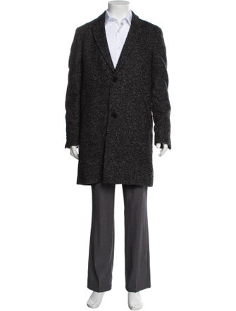 The Kooples Tweed Pattern Overcoat