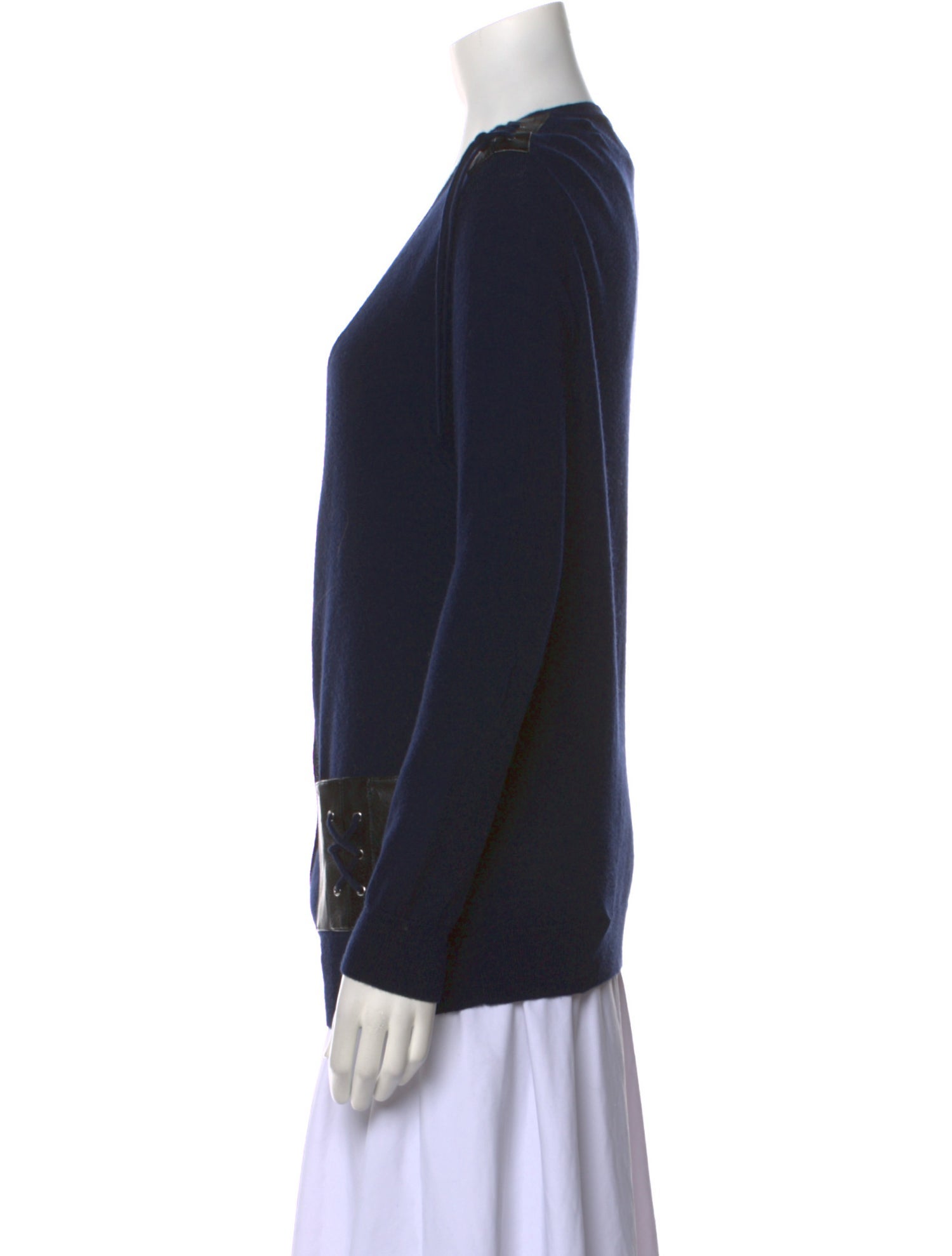 The Kooples Wool Plunge Neckline Sweater