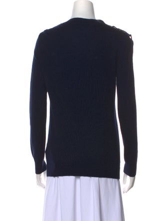 The Kooples Wool Plunge Neckline Sweater