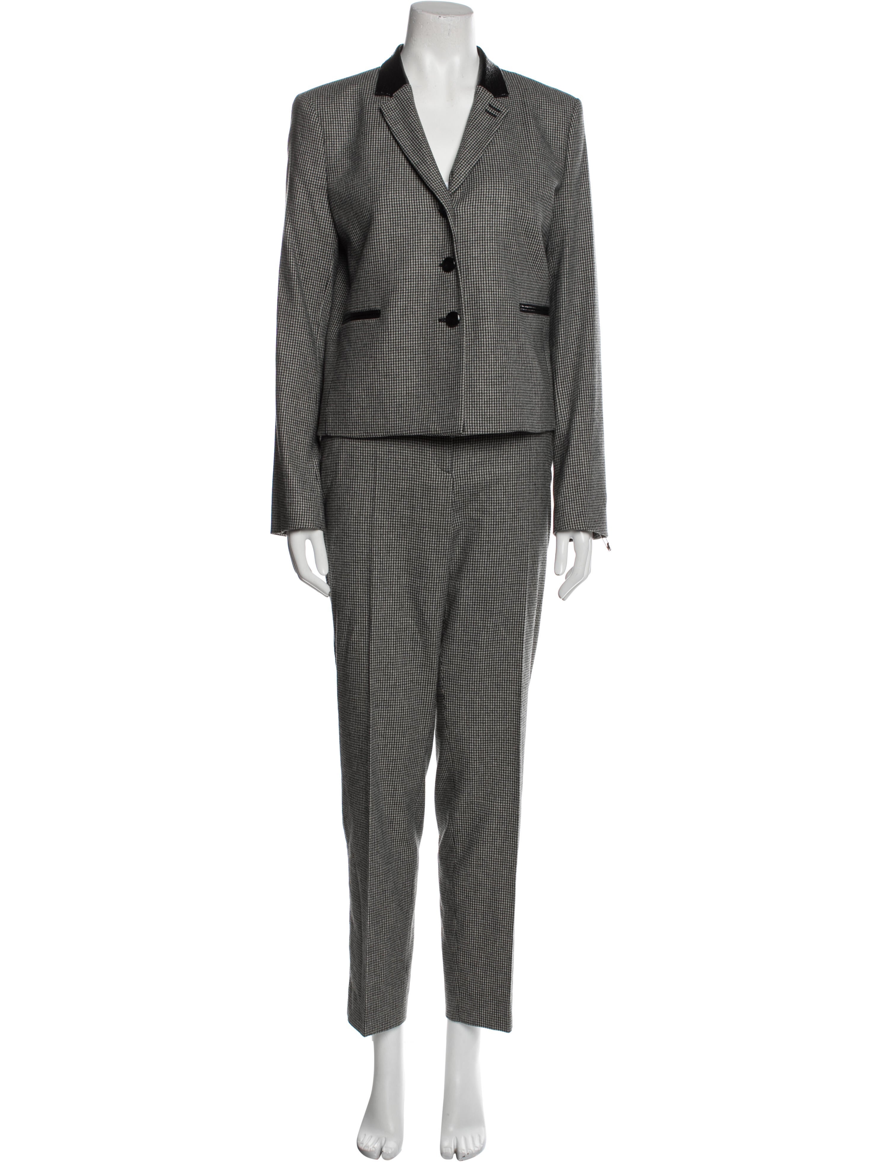 The Kooples Houndstooth Print Pantsuit