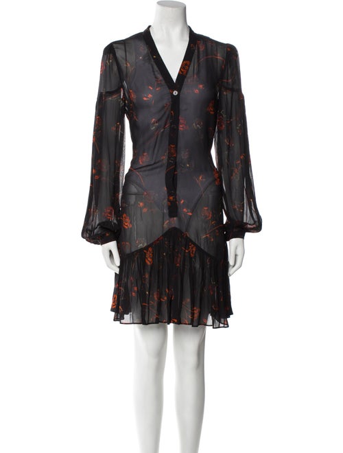 The Kooples Floral Print Knee-Length Dress