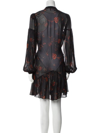 The Kooples Floral Print Knee-Length Dress