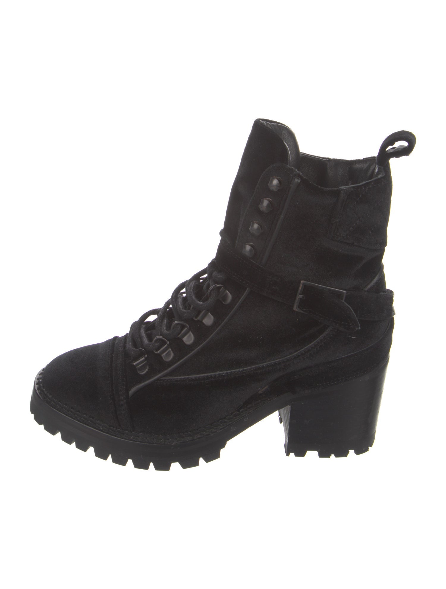 The Kooples Velvet Combat Boots