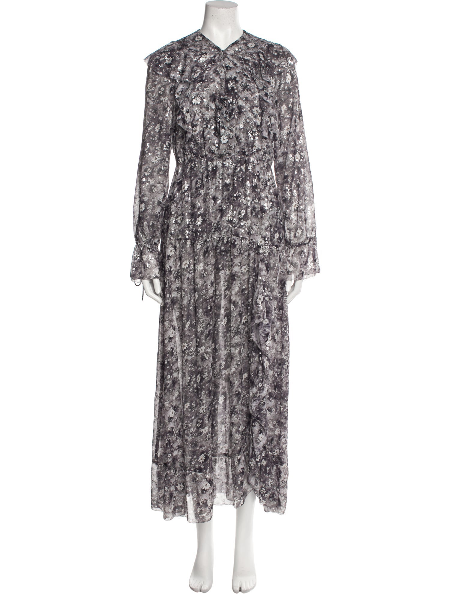 The Kooples Floral Print Long Dress